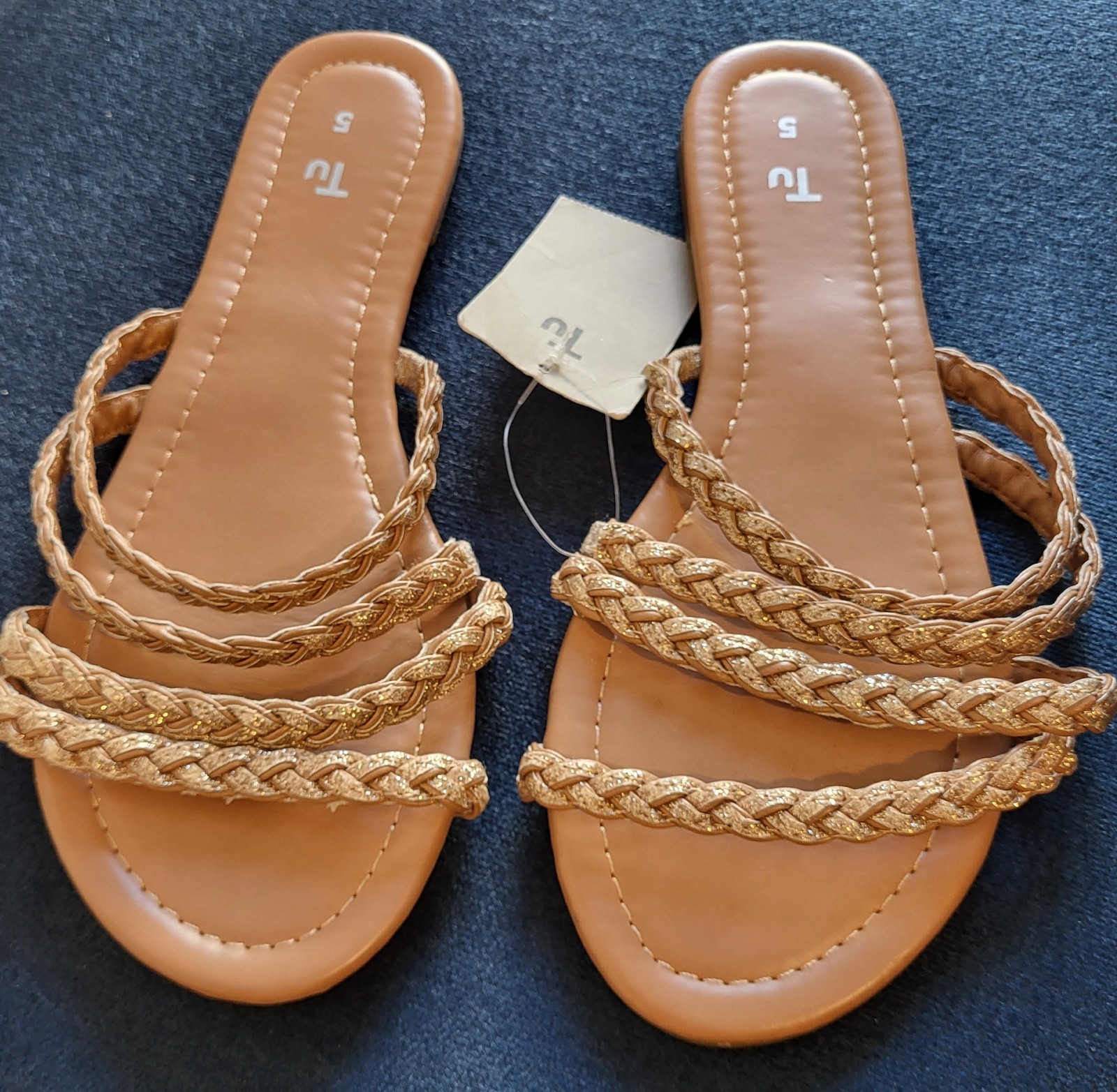 APL TU Mules in corda con cinturino taglia 5 nuovo con etichetta