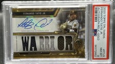 Fernando Tatis Jr. 2020 Topps Triple Threads Relic Auto /9 Warrior Patch Padres
