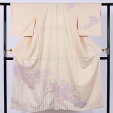 Kimono Visiting Kimono Flower Beige 1 sewn pattern Yotsuhishini quince /629