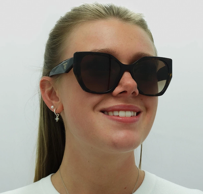 Prada Sunglasses PR19ZS 2AU6S1 Havana Brown Gradient | eBay