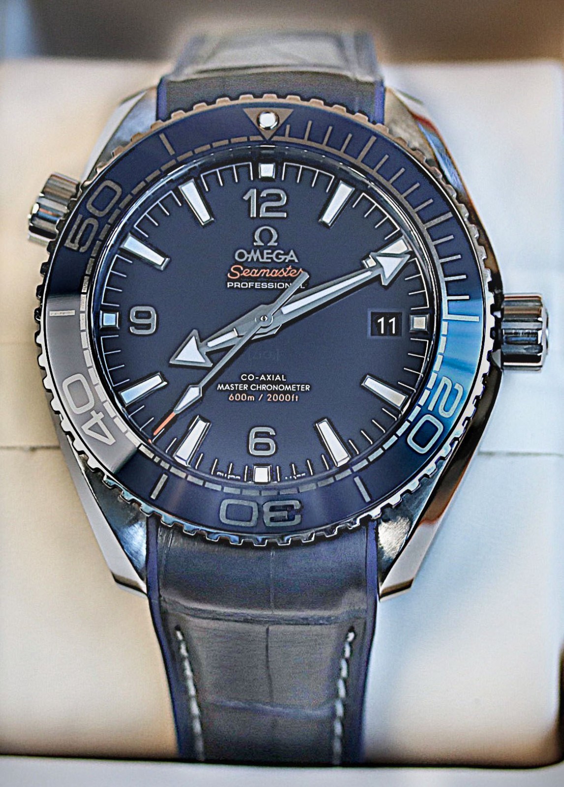Omega Planet Ocean 600M - 43.5mm - Blue - Full Set - 2018