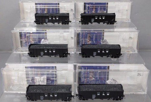 Tolva Broadway Limited 1722 escala HO N&W H2a 3 bahías 6 paquetes Norfolk y carbón occidental | Condition: New