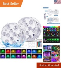 Battery-Powered 2-Pack Color Changing Pool Li...