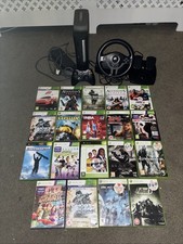 Xbox 360 Bundle, Steering Wheel, 1 Controller, 19 Games