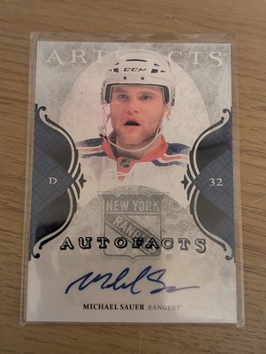 Michael Sauer Autofacts Artifacts Auto Nhl New York Rangers 2011-12