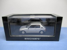 PMA 1/43 Peugeot 205 Model Car Silver 1990 Diecast Collectible