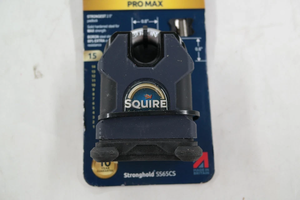 Squire Stronghold SS65CS Pro Max Closed Shackle Padlock 65mm w/ Keys Heavy Duty - Image 2 of 4
