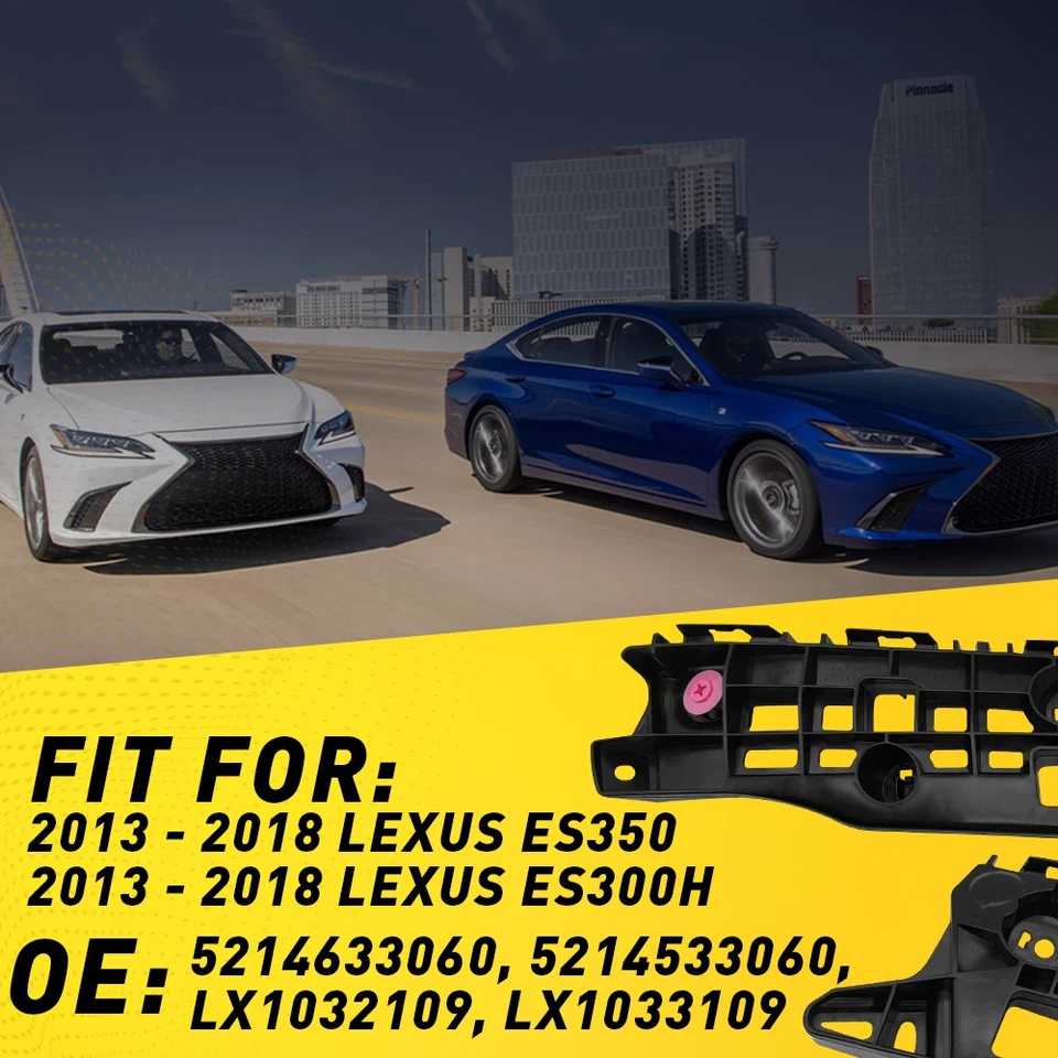 2x Juego de soportes de parachoques delantero 5214633060 para Lexus ES350 LX1032109 LX1033109 Foto 2 de 4