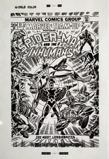 Production Art MARVEL TEAM-UP #11 cover, JOHN ROMITA art, 11x17