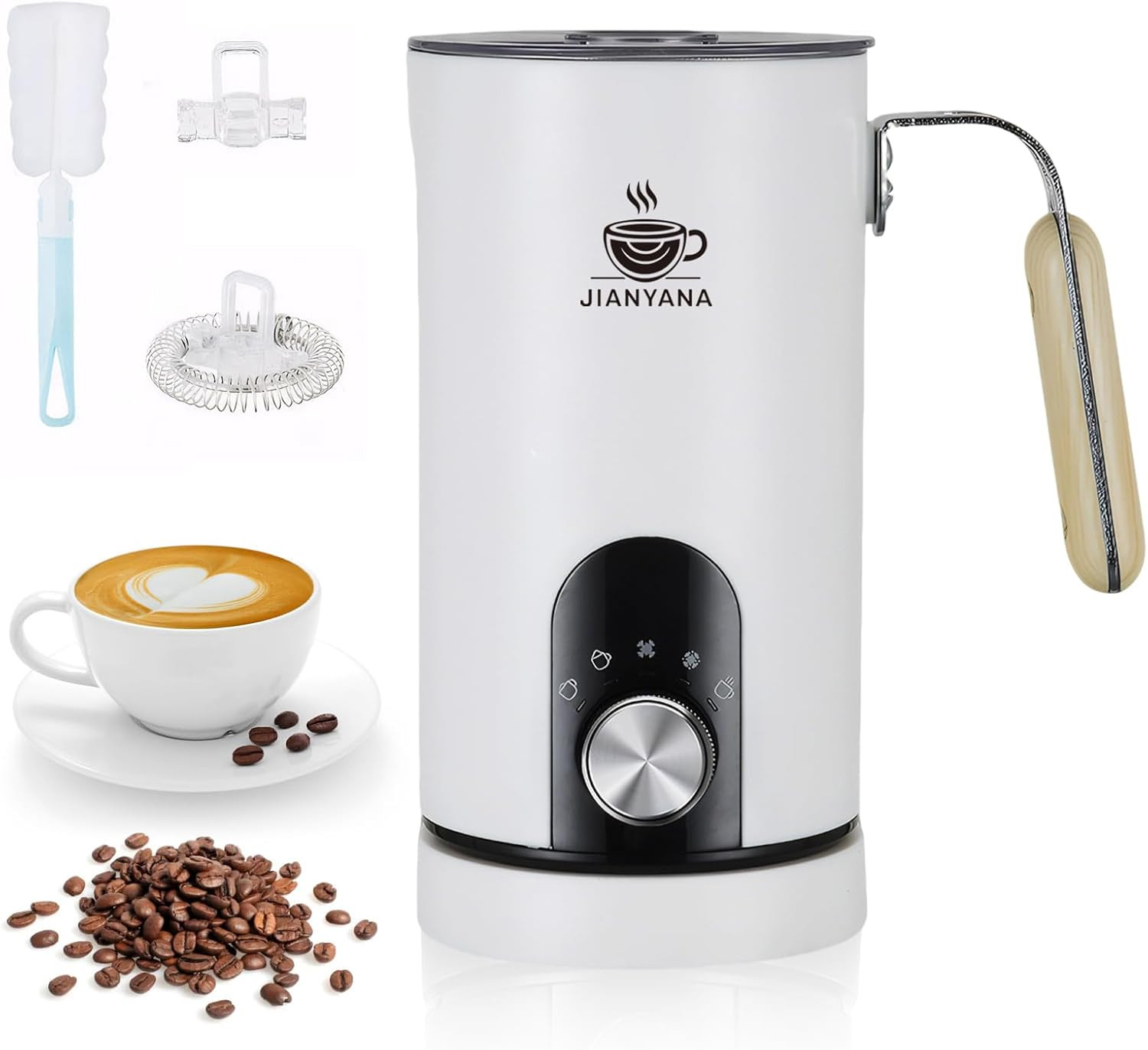 Montalatte 5 in 1 Grande Capacità 350ml - Colazioni in Famiglia Rapide