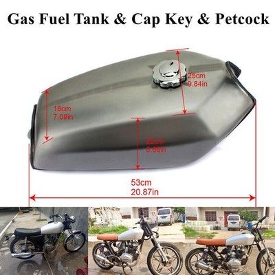 2.4Gal Universal Cafe Racer Vintage Gas Fuel Tank for Honda CG125 CG125S CG250