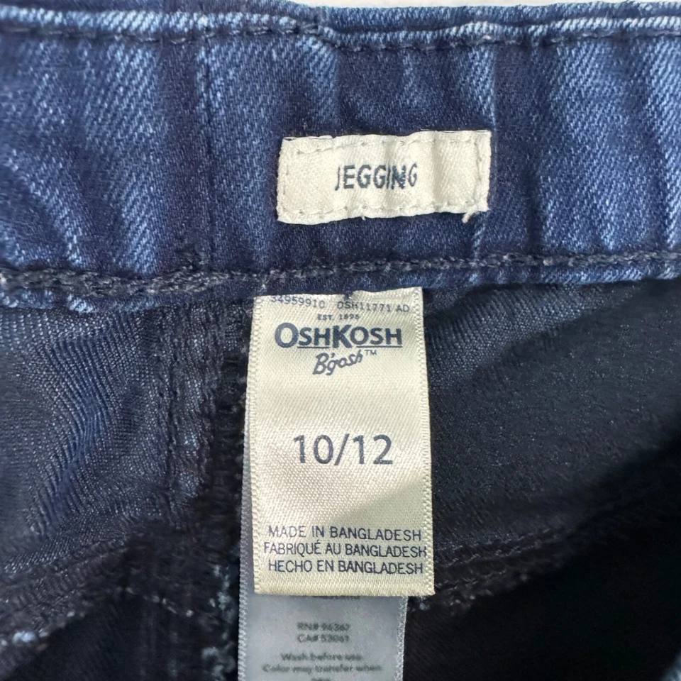 Oshkosh B’gosh Girl’s Size 10/12 Blue Elastic Waist Pull On Skinny Jegging - Image 4 of 4