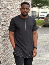 African Dashiki set, matching shirt and pant/African clothing / African men clot