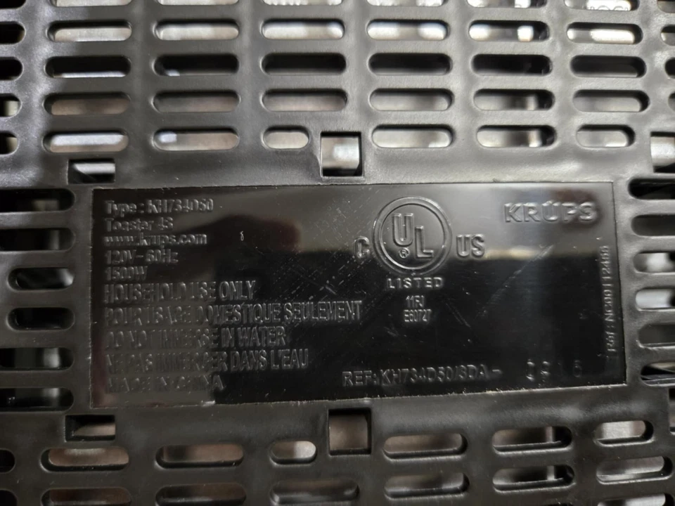 4-Slice Toaster KRUPS KH734D50 Stainless Steel Silver PRE-OWN TESTED - Image 4 of 4