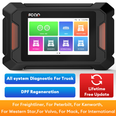 Fcar F801 Plus Heavy Duty Truck Diagnostic Scanner DPF Regen for International