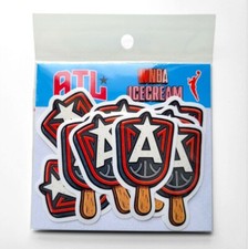 Atlanta Dream WNBA Cute ice cream Logo Stickers pack of 10 !! gifts collectible