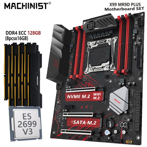 X99 MR9D PLUS Motherboard LGA 2011-v3 Xeon 2699 V3 CPU 128G DDR4 2133MHz RAM Kit - Picture 13 of 13