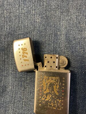 1976 Vintage Zippo Slim Lighter - 1776 Liberty Bell | eBay