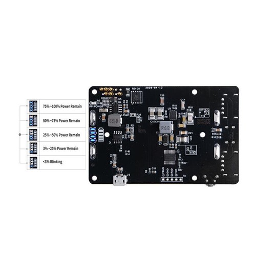 For Raspberry Pi 4B UPS RTC Uninterruptible Power Supply 18650 Battery Charger - Afbeelding 5 van 7