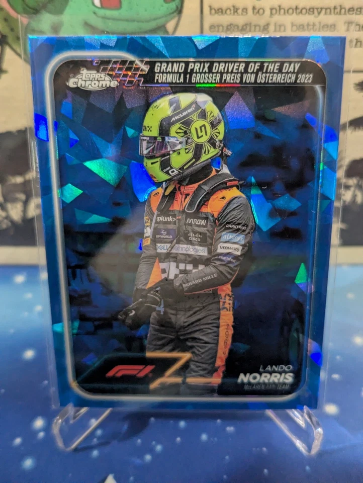 2024 Topps Chrome Sapphire Formula 1 F1 Racers Lando Norris McLaren #167 - Image 3 of 3