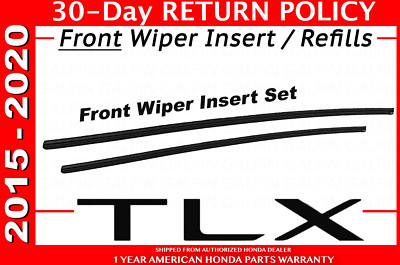   Genuine OEM Acura 2015-2020 TLX Wiper Insert Replacement Set Front  