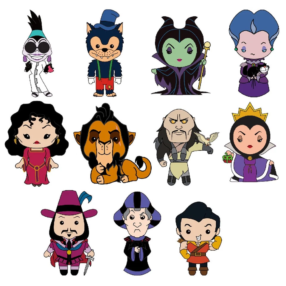 DISNEY VILLAINS SERIE 3 BOLSA FIGURA CLIP LOTE DE 3 BOLSAS CIEGAS NUEVAS TY3021 Foto 2 de 2