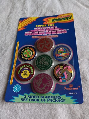 Pog Super Pro Metal Slammers Whammers! 4 flash caps 3 slammers, Aluminum Alloy 