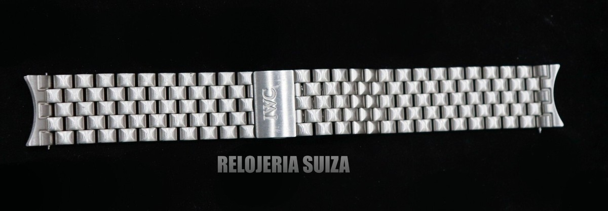 NEW OEM IWC Pilot Doppel Chronograph 3713 Steel Bracelet 21mm