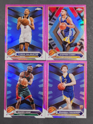 2023-24 Topps Chrome Basketball PINK REFRACTORS You Pick - 2 Card Minimum