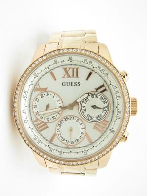 Guess U0559L3 Rose Tone Swarovski Crystal Bezel Chronograph  display picture 1