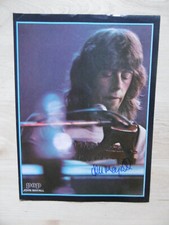 John Mayall autograph signed A4 magazine image