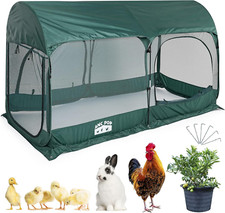 Portable Chicken Run Large Pop-Up Chicken Pen for Small Animals Outdoor Gardenin