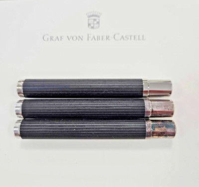Graf von Faber-Castell Classic Silver-Plated Ebony Fountain Pen Barrel New