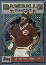 BOBBY KELLY FINEST SILVER BASE CINCINNATI REDS #120 1993 93 TOPPS