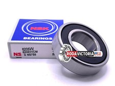 NSK 6205 VV C3 Deep Groove Radial Ball Bearing, Rubber Sealed 25x52x15 mm
