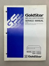 Goldstar GHV-1280Q 1285Q Original Service Manual Free Shipping