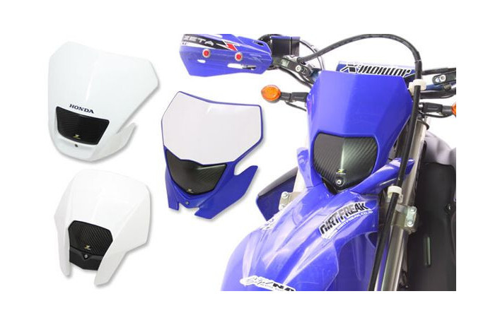 Cache phare en carbone Z-Carbon YAMAHA WR 250R anti projection pour WRX