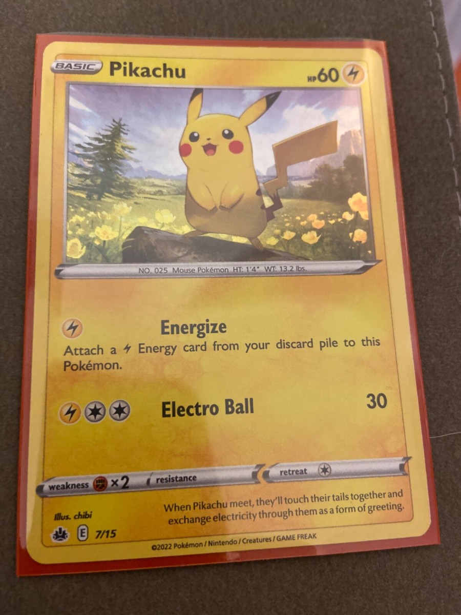basic pikachu card 60 hp holographic Pokemon Holographic Pack - 10 Assorted Cards main image 0