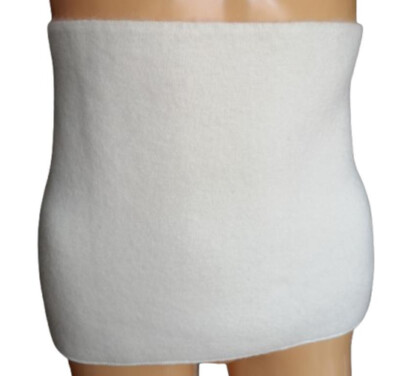 Angora Rückenwärmer Unisex 44% Angora Natur hohe Wärmeisolation Größe S-XXL