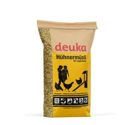 (1,34 /kg) Deuka Hühnermüsli 20 kg Hühner Alleinfutter Müsli Calcium ohne Gentec