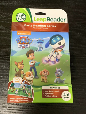 LeapFrog LeapReader Buch: Paw Patrol (funktioniert mit Etikett) 4-6 Jahre (NEU)