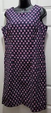 Chadwicks Sheath Dress Women's Size 8 Blue Sleeveless Lined Dress