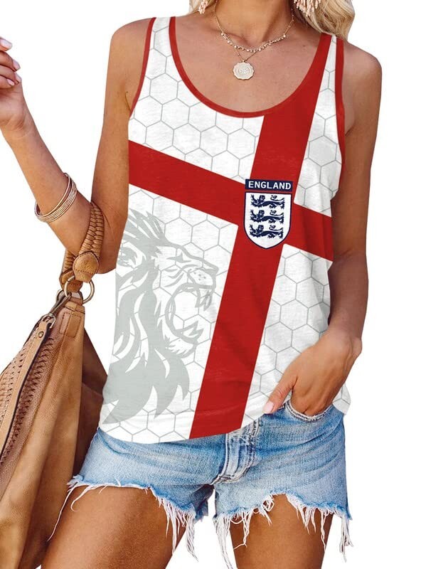 england ladies vest top
