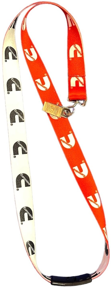 Cummins lanyard clip key chain trucker diesel gear truck Red