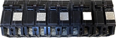 **LOT OF 5** CROUSE-HINDS MP260 MP-A  60Amp 120/240V 2Pole Circuits Breakers