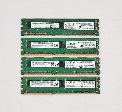 Kit RAM Serveur 8 Go (2x4 Go) DDR3 1600 MHz PC3-12800E ECC Non Tamponnée - 240 Broches, Marque A-Tech