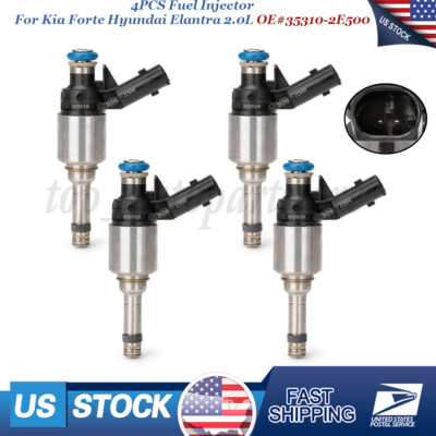 4PCS For Kia Forte Hyundai Elantra 2.0L L4 2014-2017 Fuel Injectors 35310-2E500