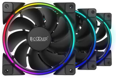 PcCooler CORONA 3-IN-1 FRGB KIT - Case fan kit - 120 mm - Hydraulic bearing