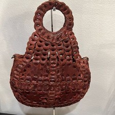 Patricia Nash Pisticci Flapover Leather Crossbody Tan Florence