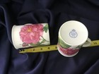 2 ROYALE GARDEN rosa BOTANICA mugs FINE BONE CHINA STAFFS ENGLAND beautiful! — photo 3